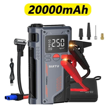 ▶ 4 In 1 Car Jump Starter /Air Compressor/Outdoor Power